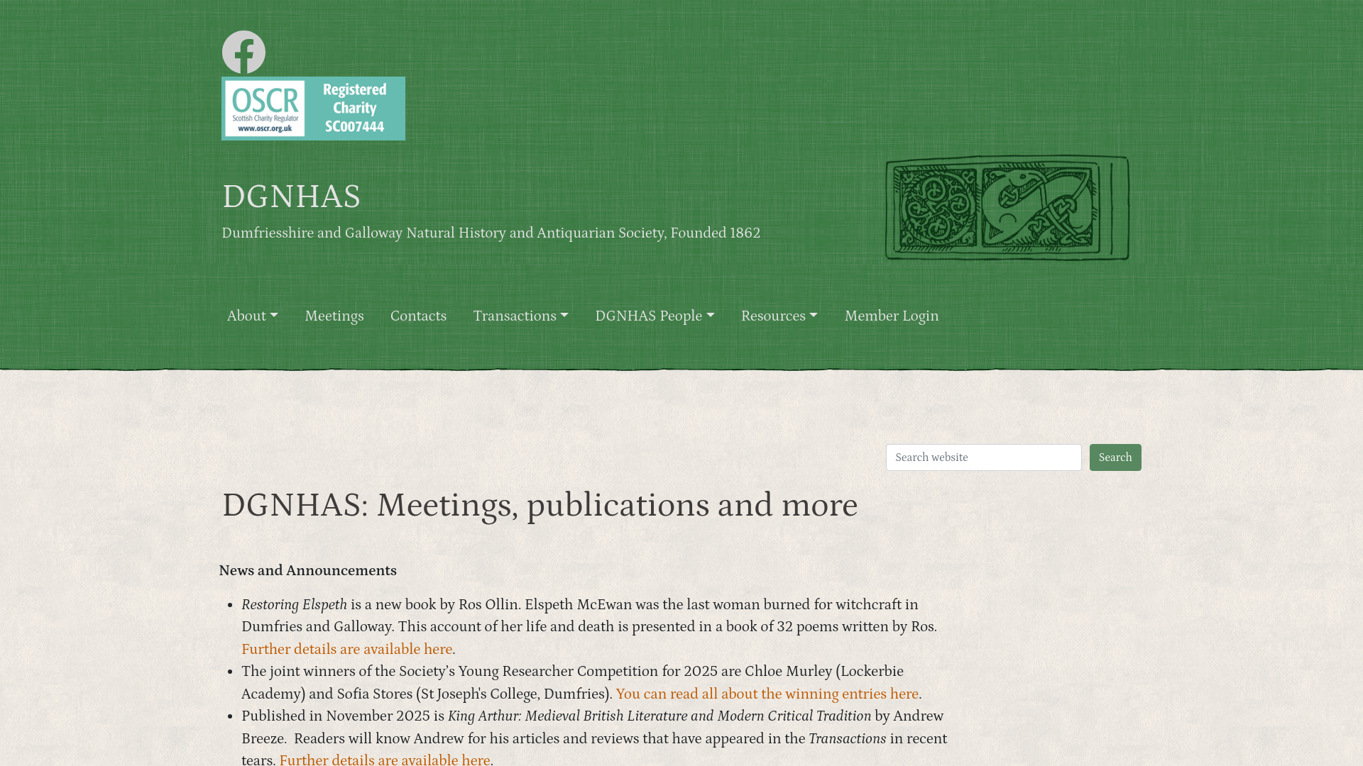 Website screenshot