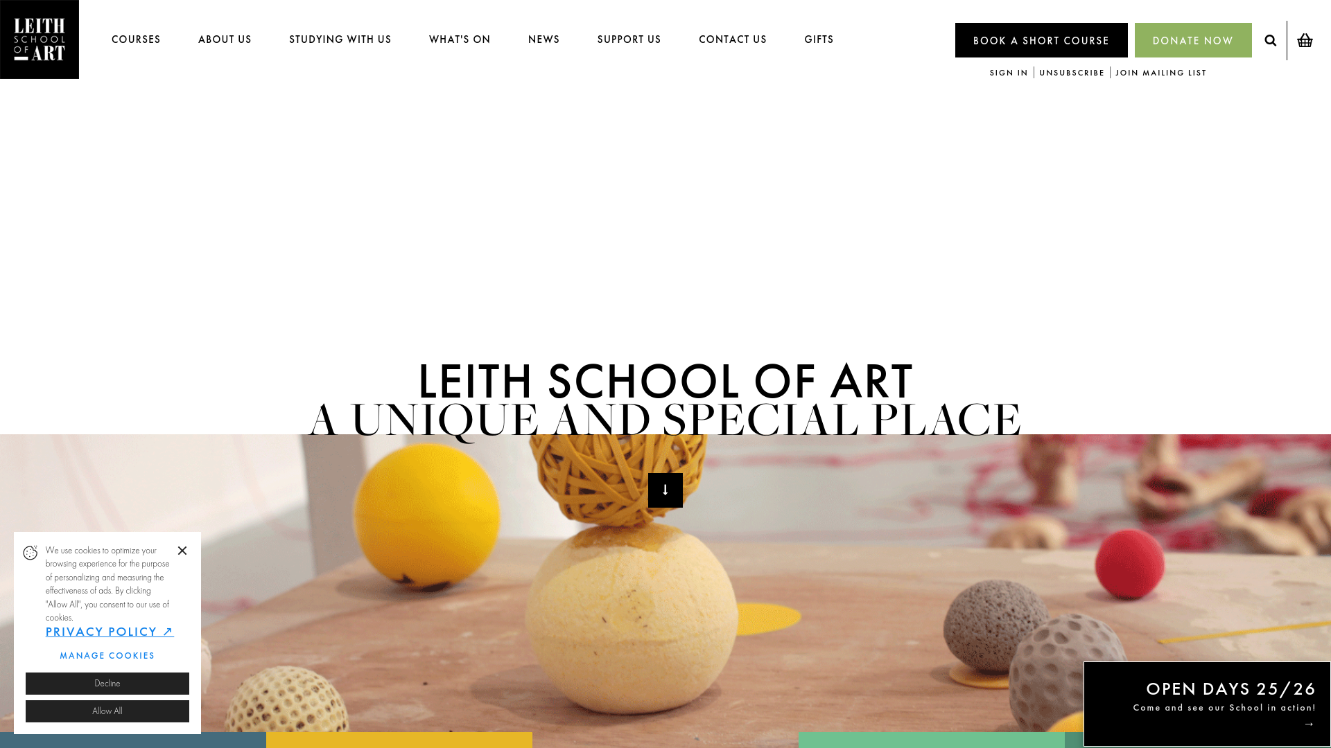 Website screenshot