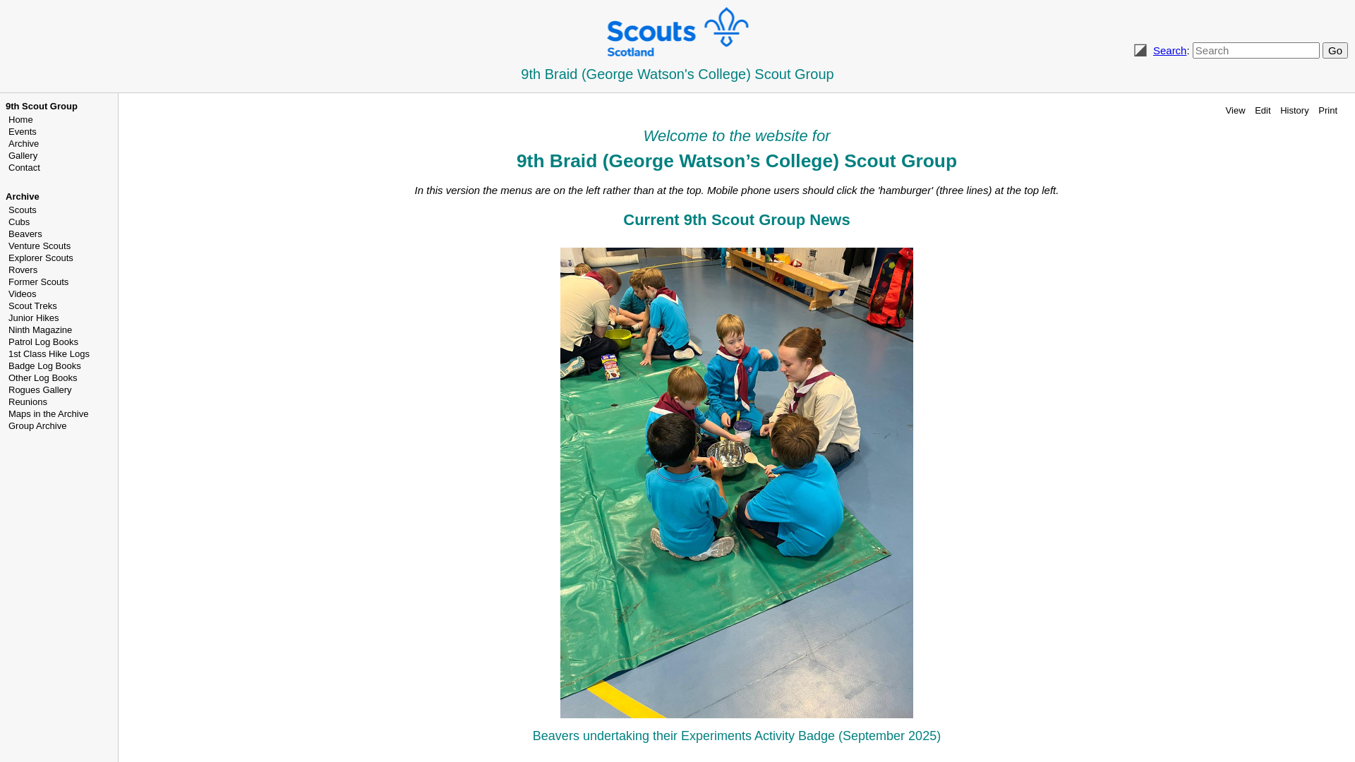 Website screenshot