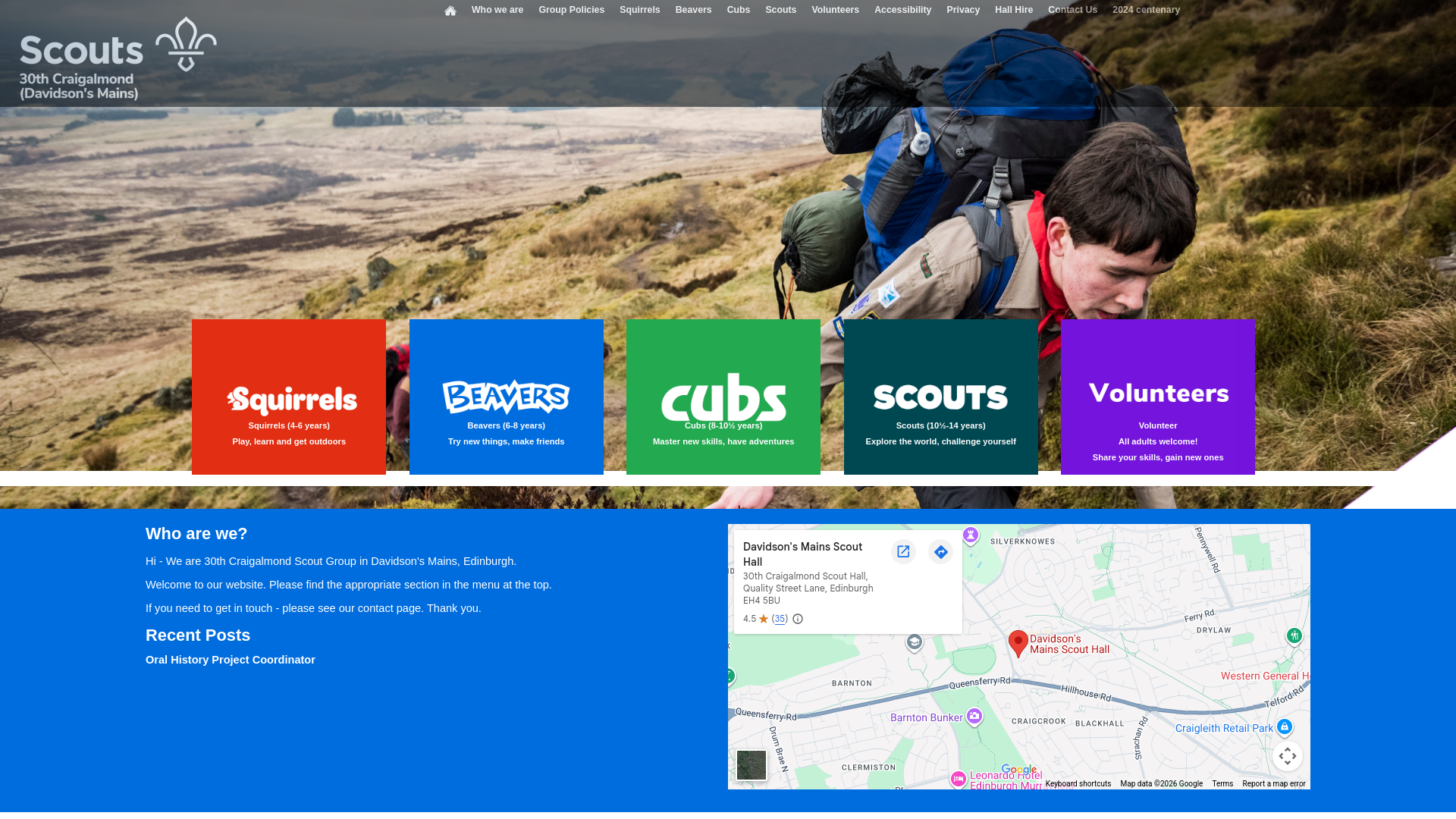 Website screenshot