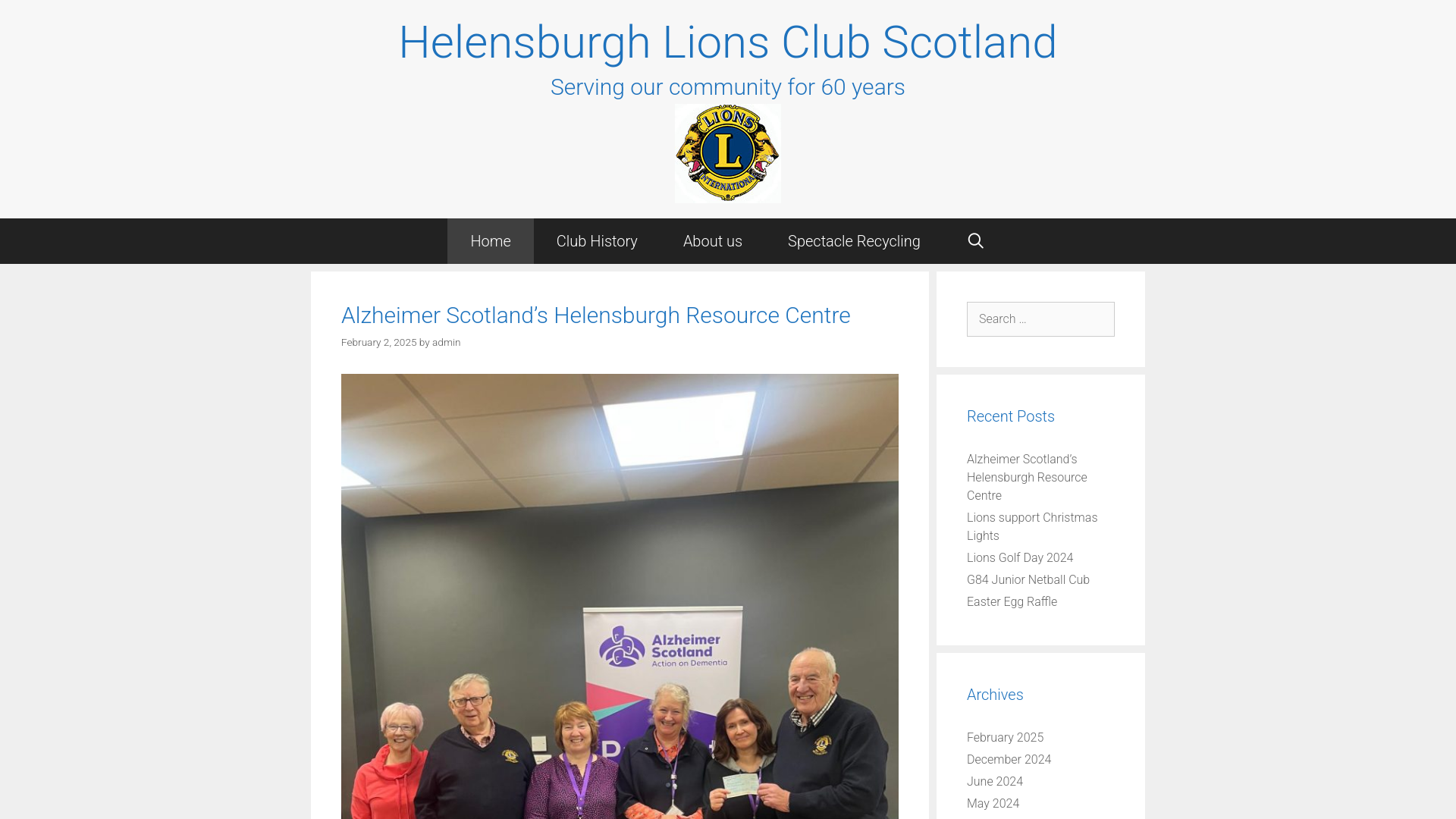 Website screenshot