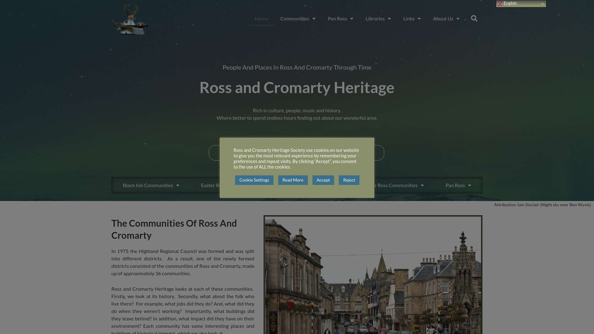 Website screenshot