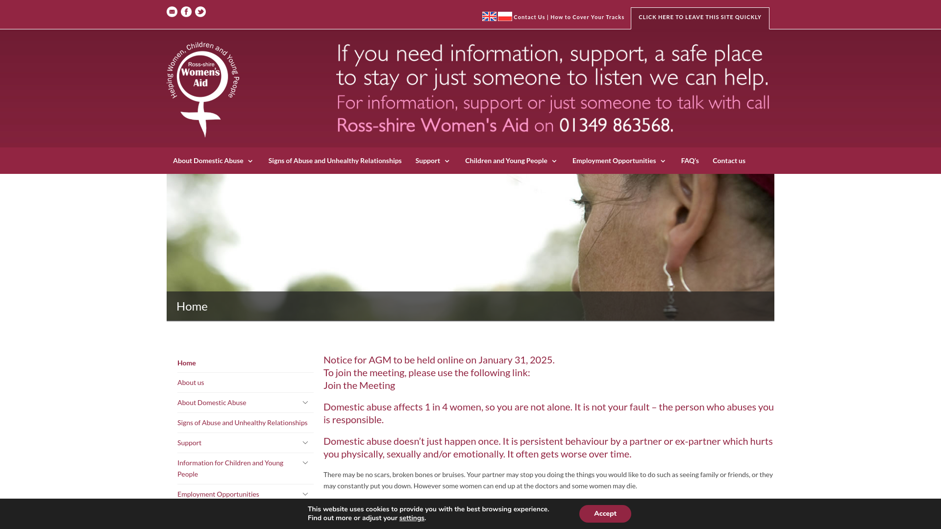 Website screenshot
