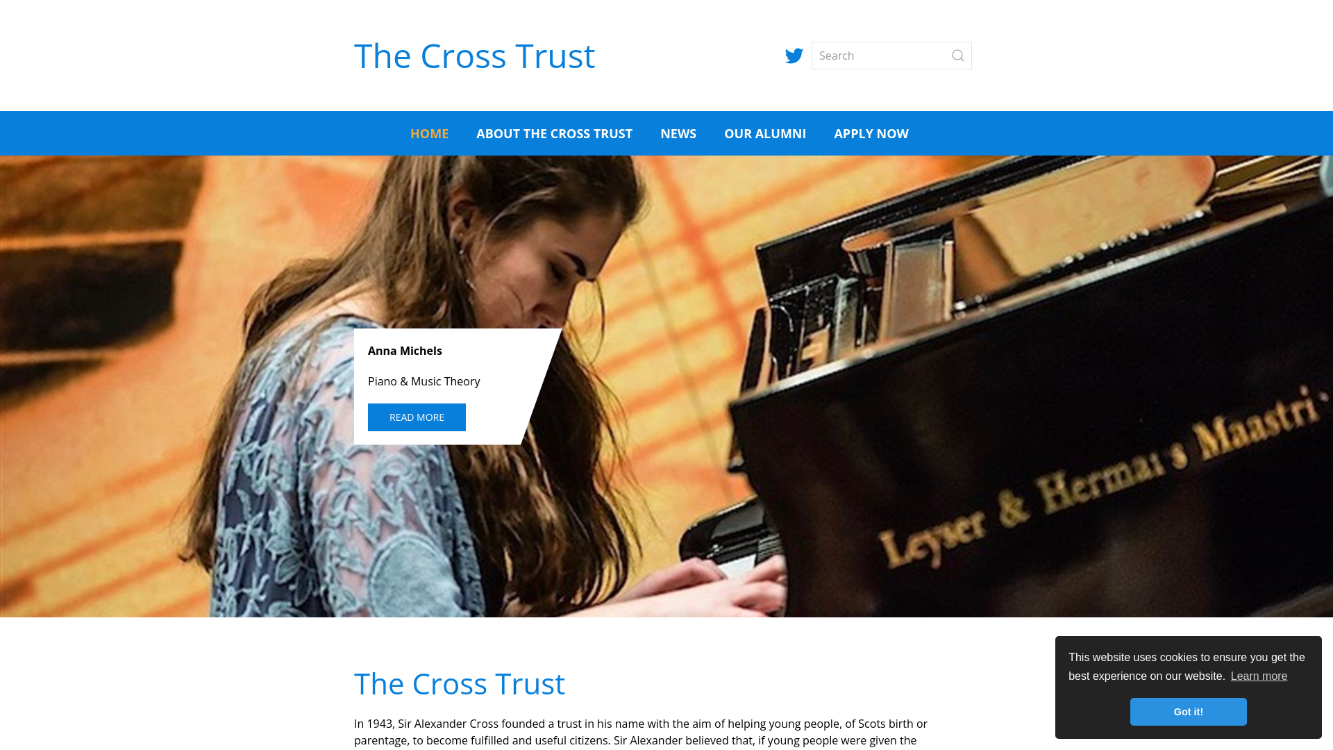Website screenshot