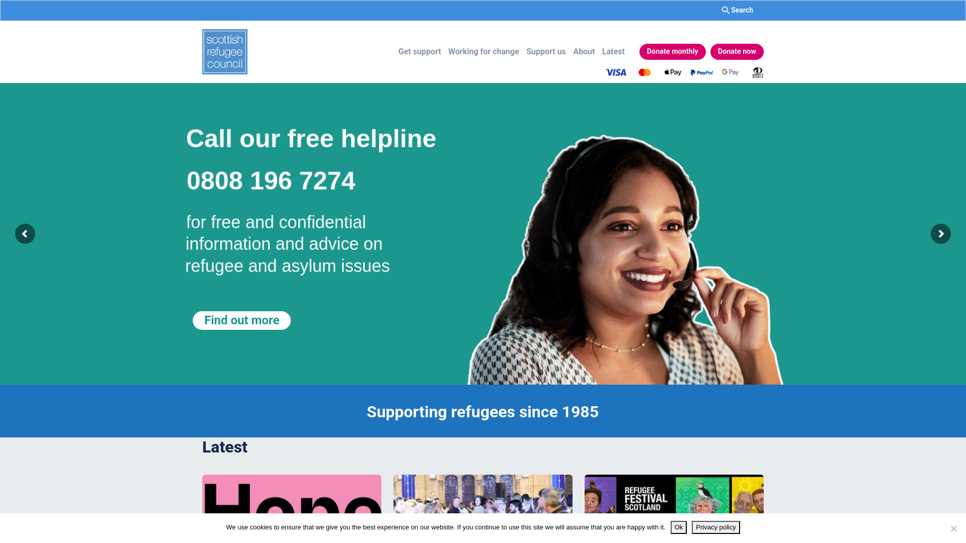 Website screenshot