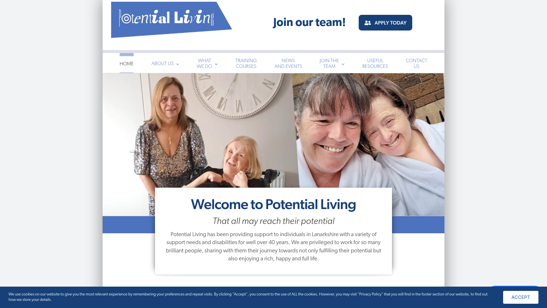 Website screenshot