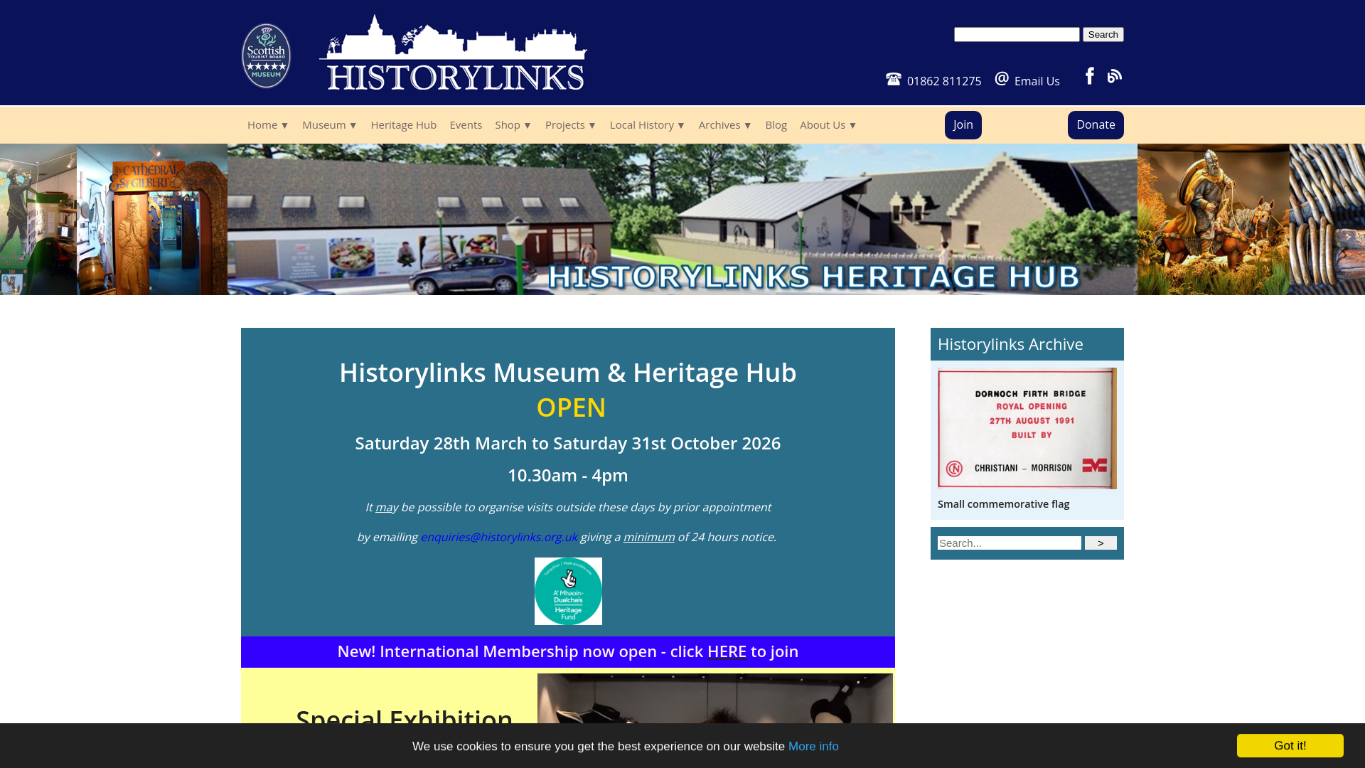 Website screenshot