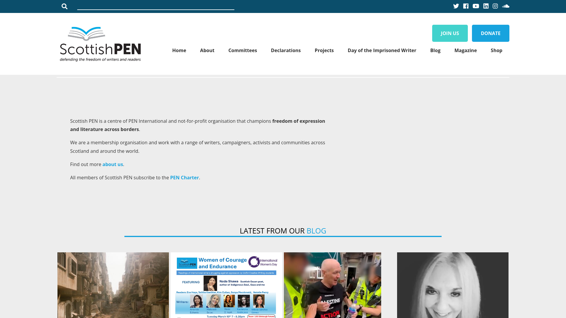 Website screenshot