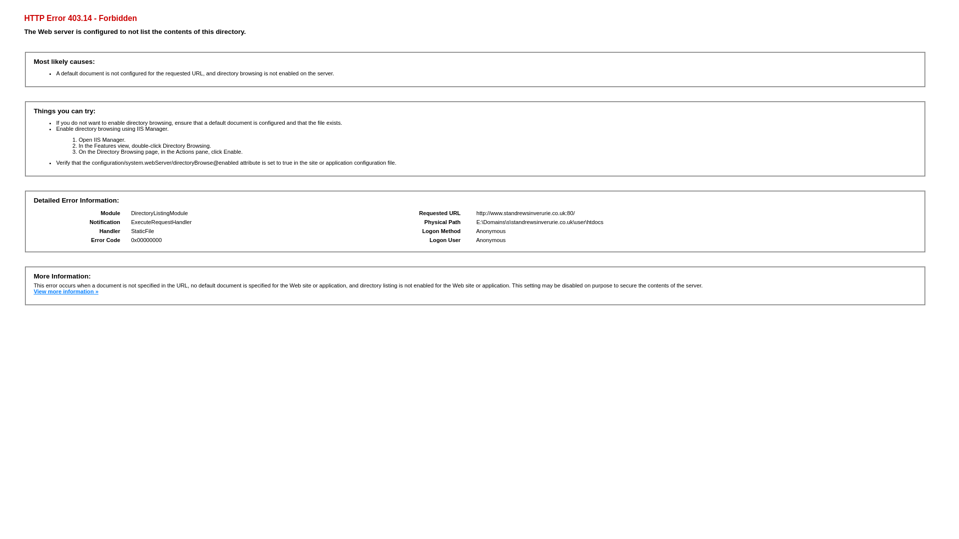 Website screenshot