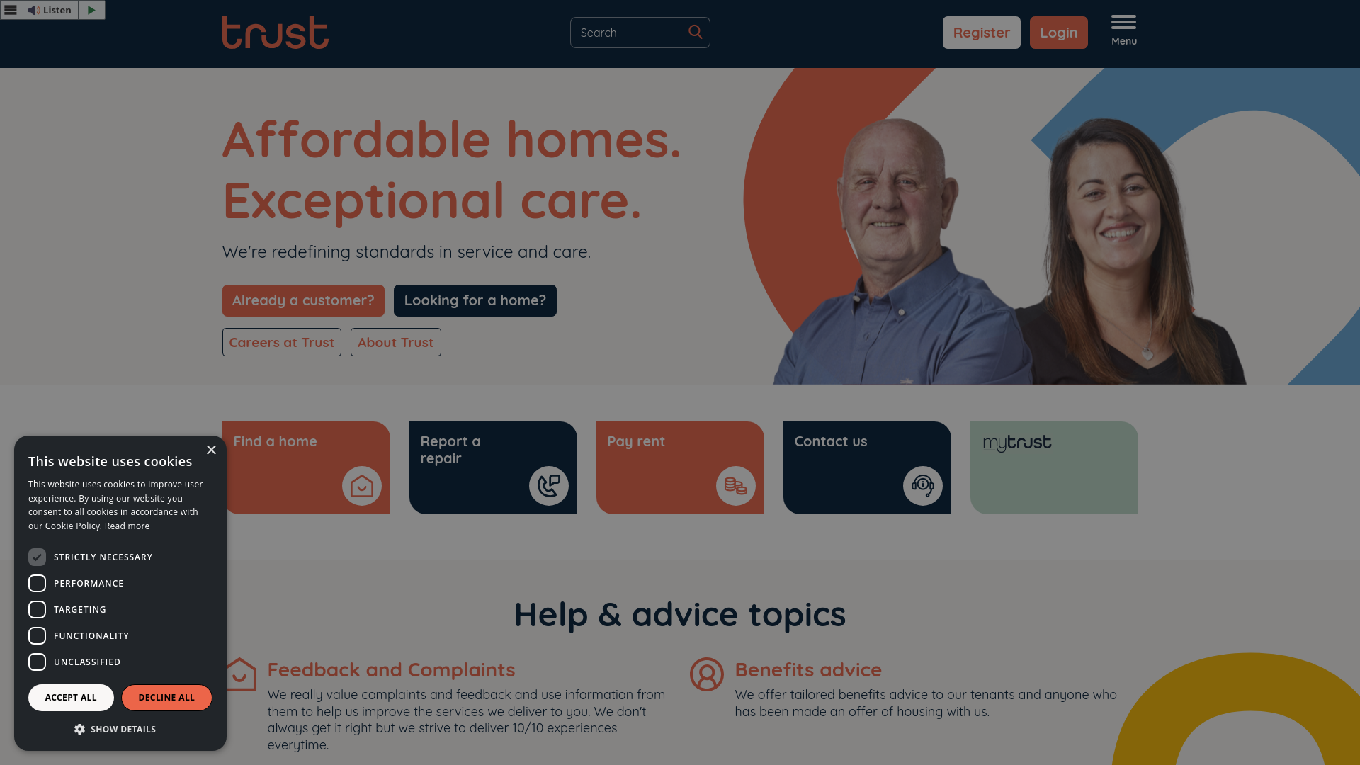 Website screenshot