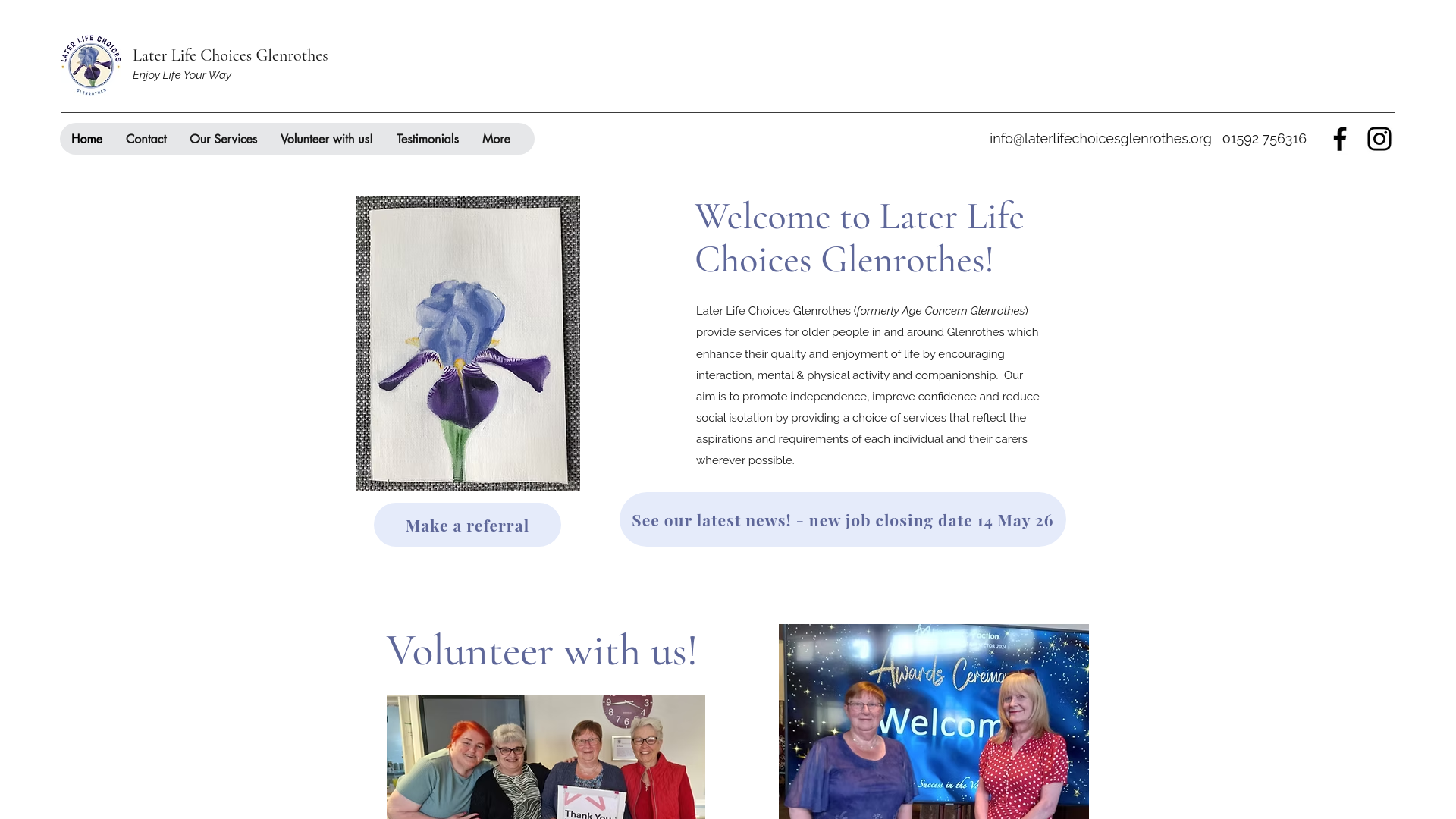 Website screenshot