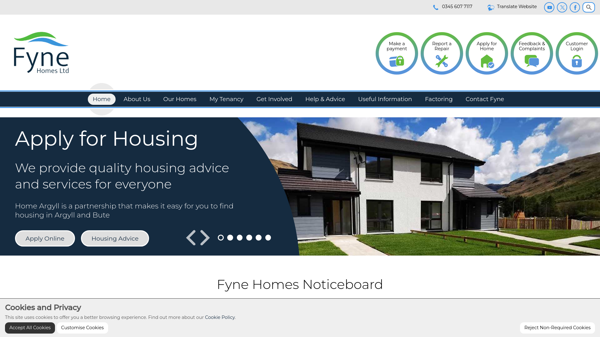 Website screenshot