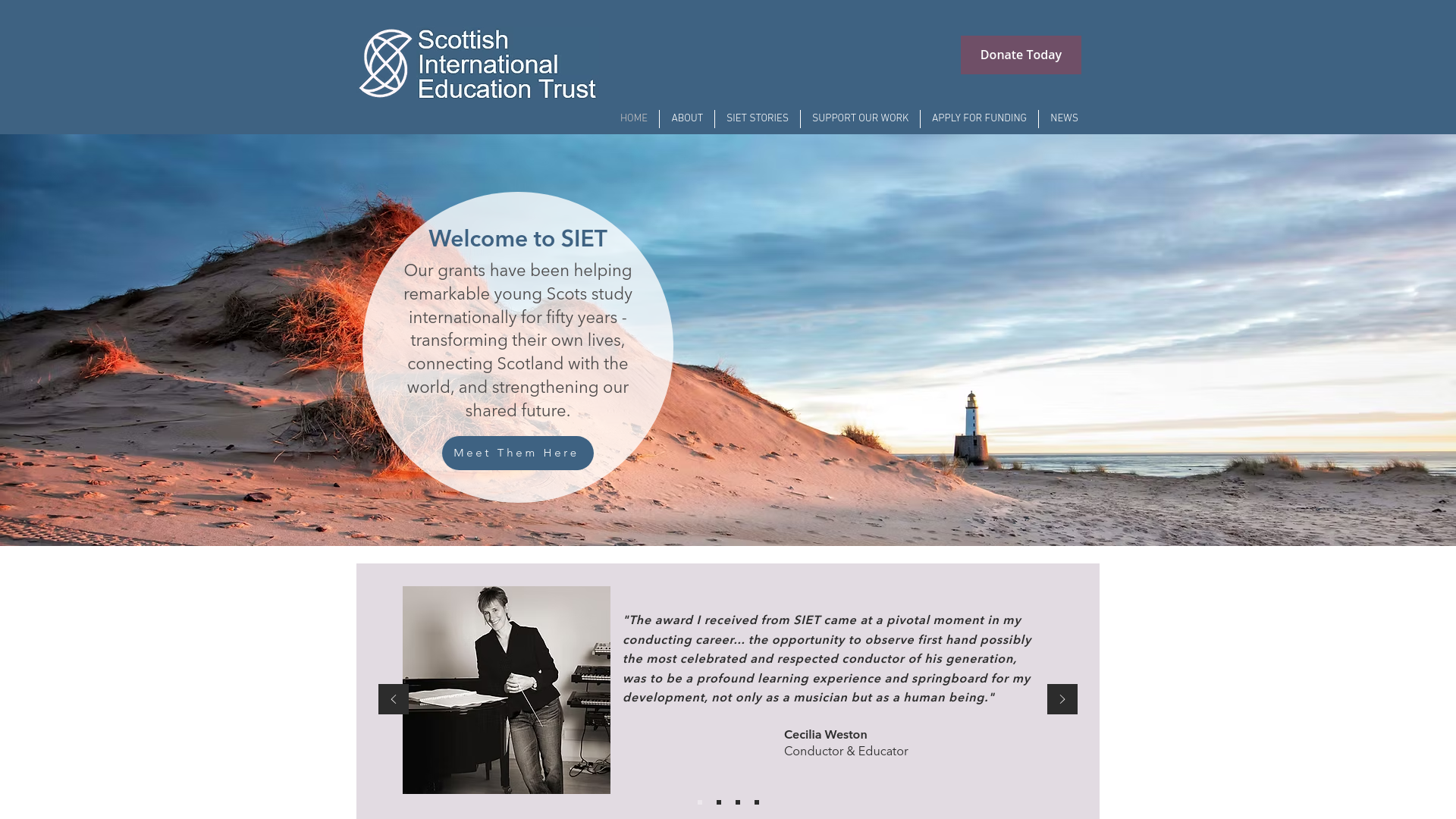Website screenshot