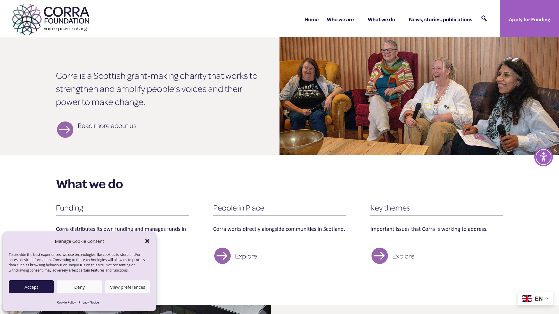 Website screenshot