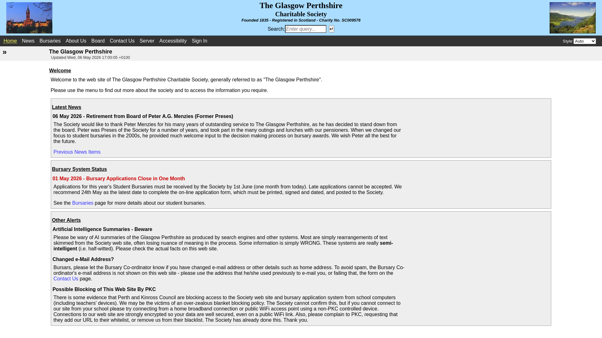 Website screenshot