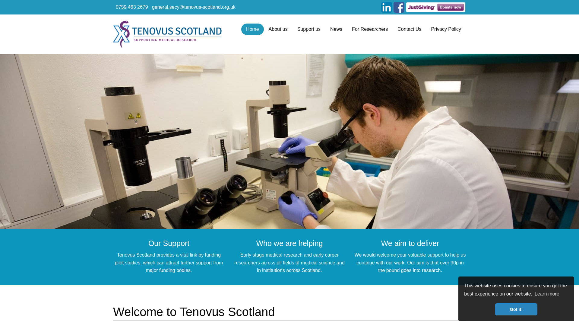 Website screenshot