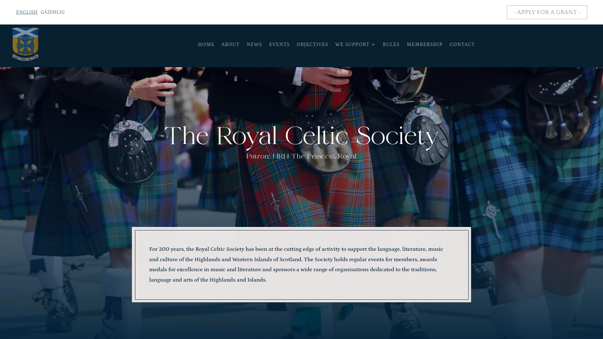 Website screenshot