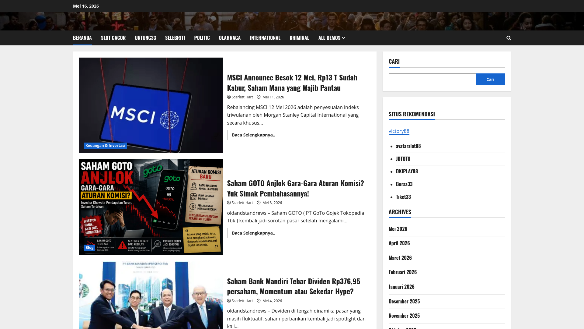 Website screenshot
