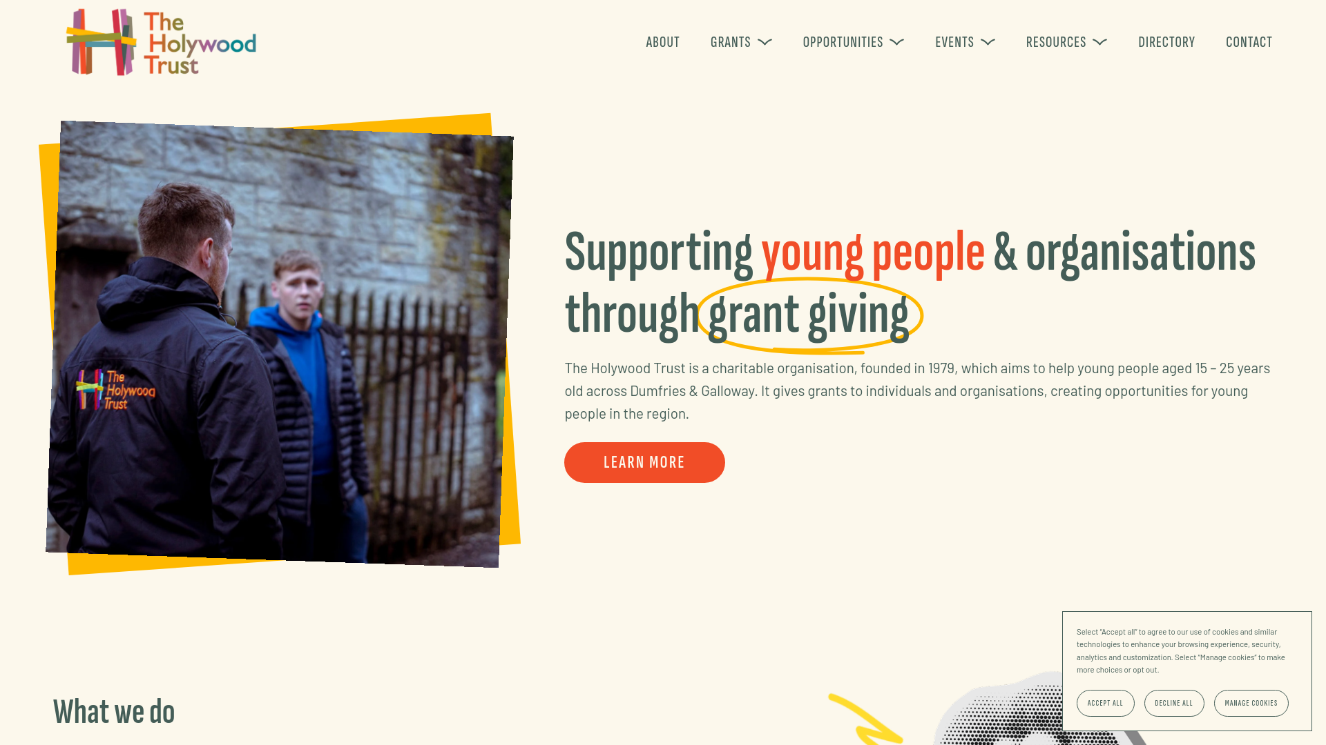 Website screenshot