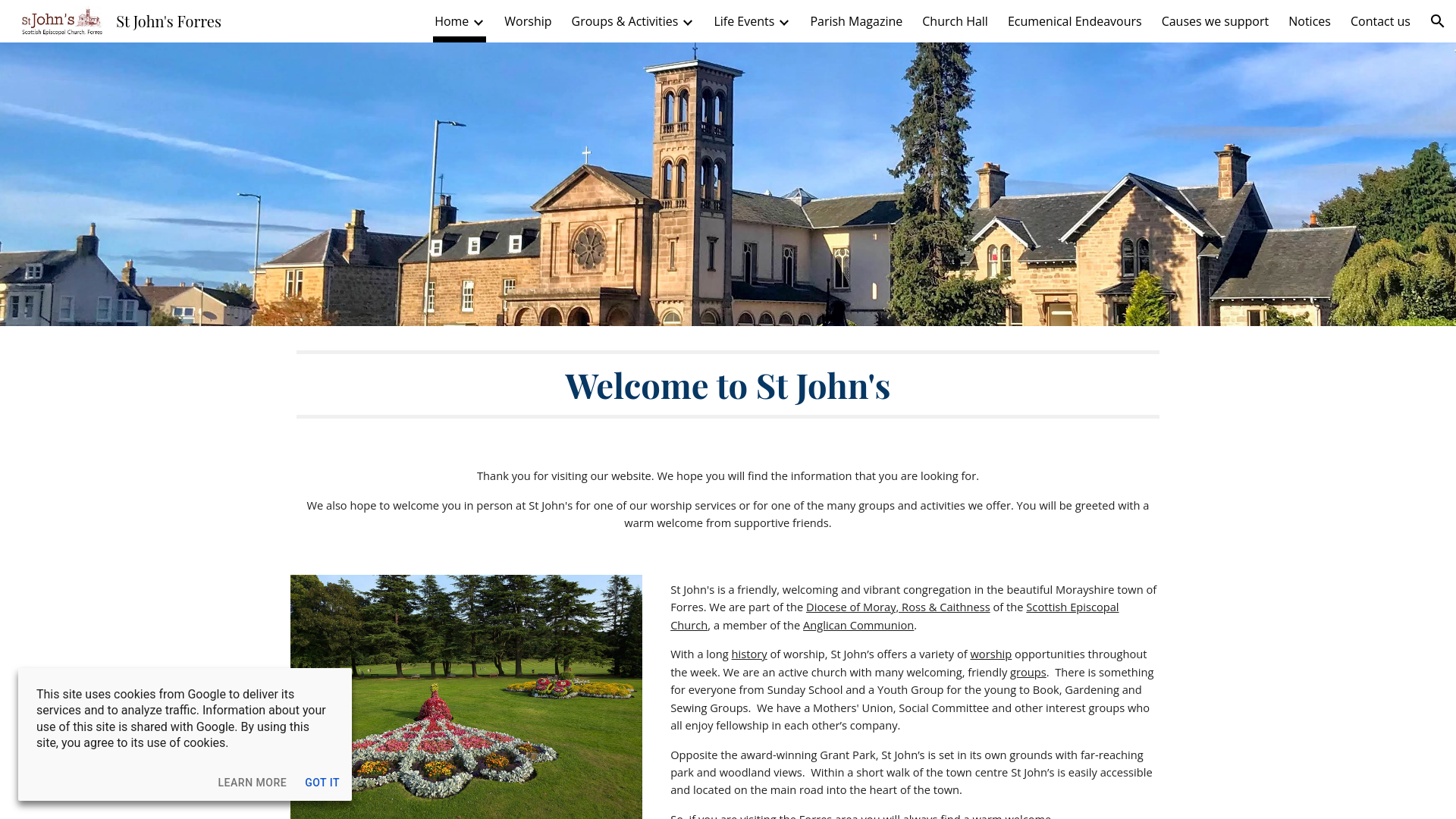 Website screenshot