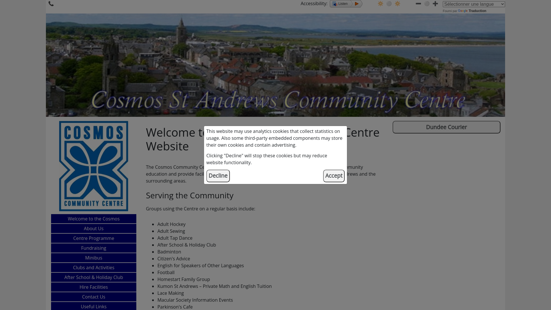 Website screenshot