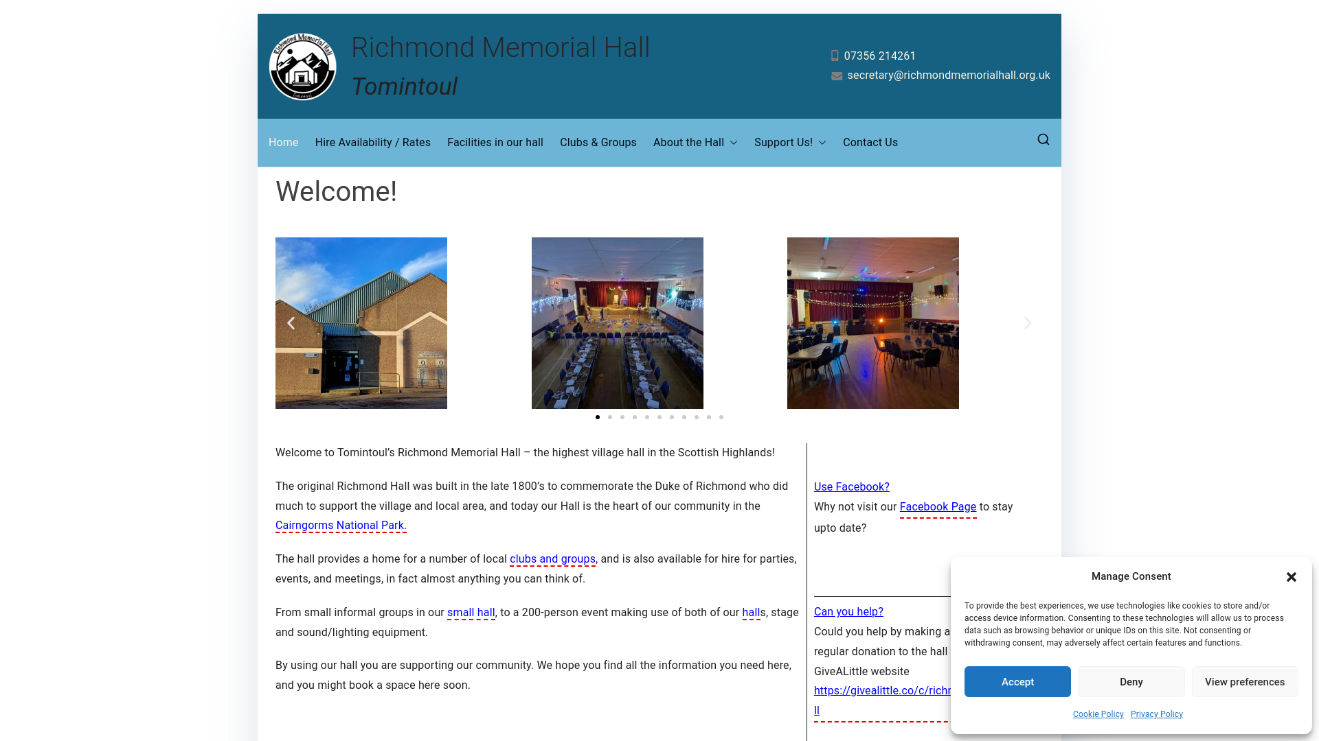 Website screenshot