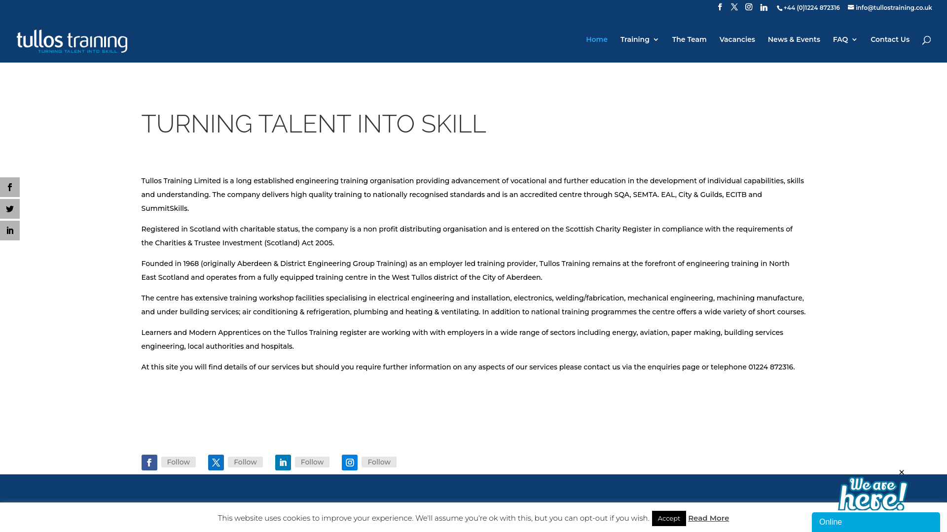 Website screenshot