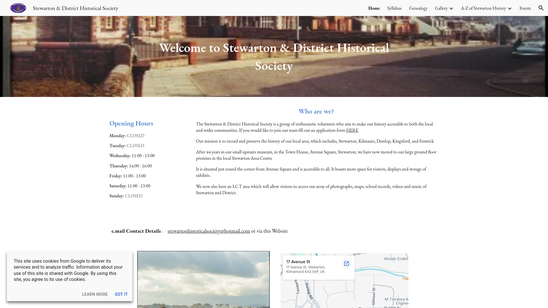 Website screenshot