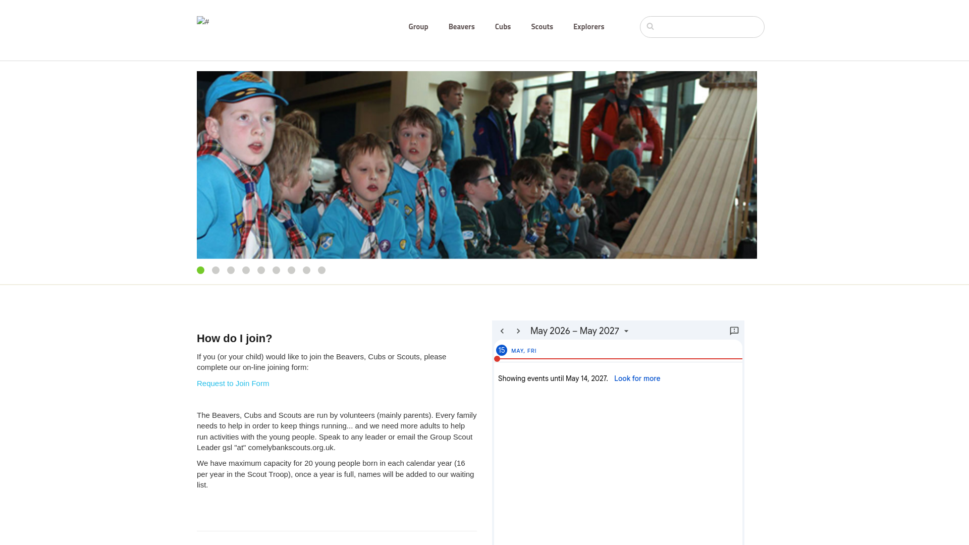 Website screenshot