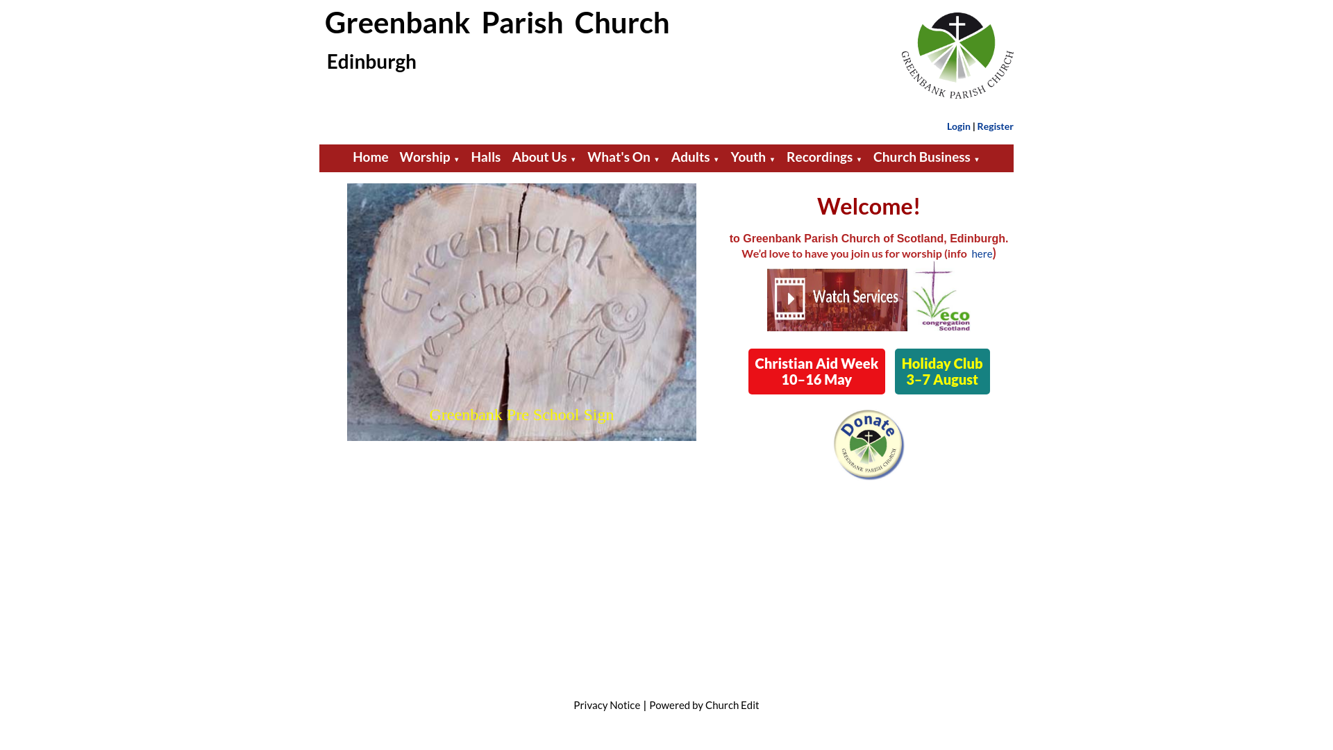 Website screenshot