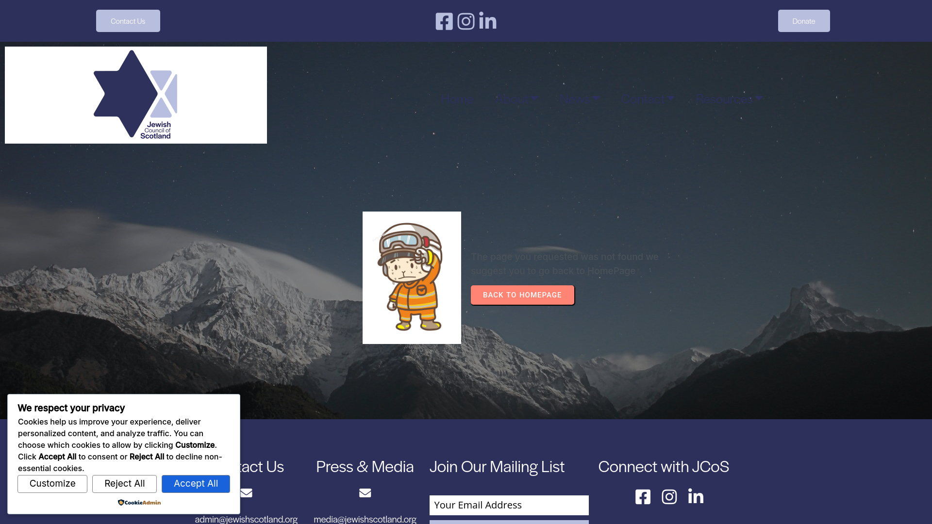 Website screenshot