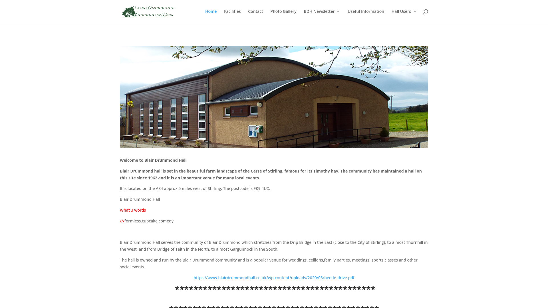 Website screenshot