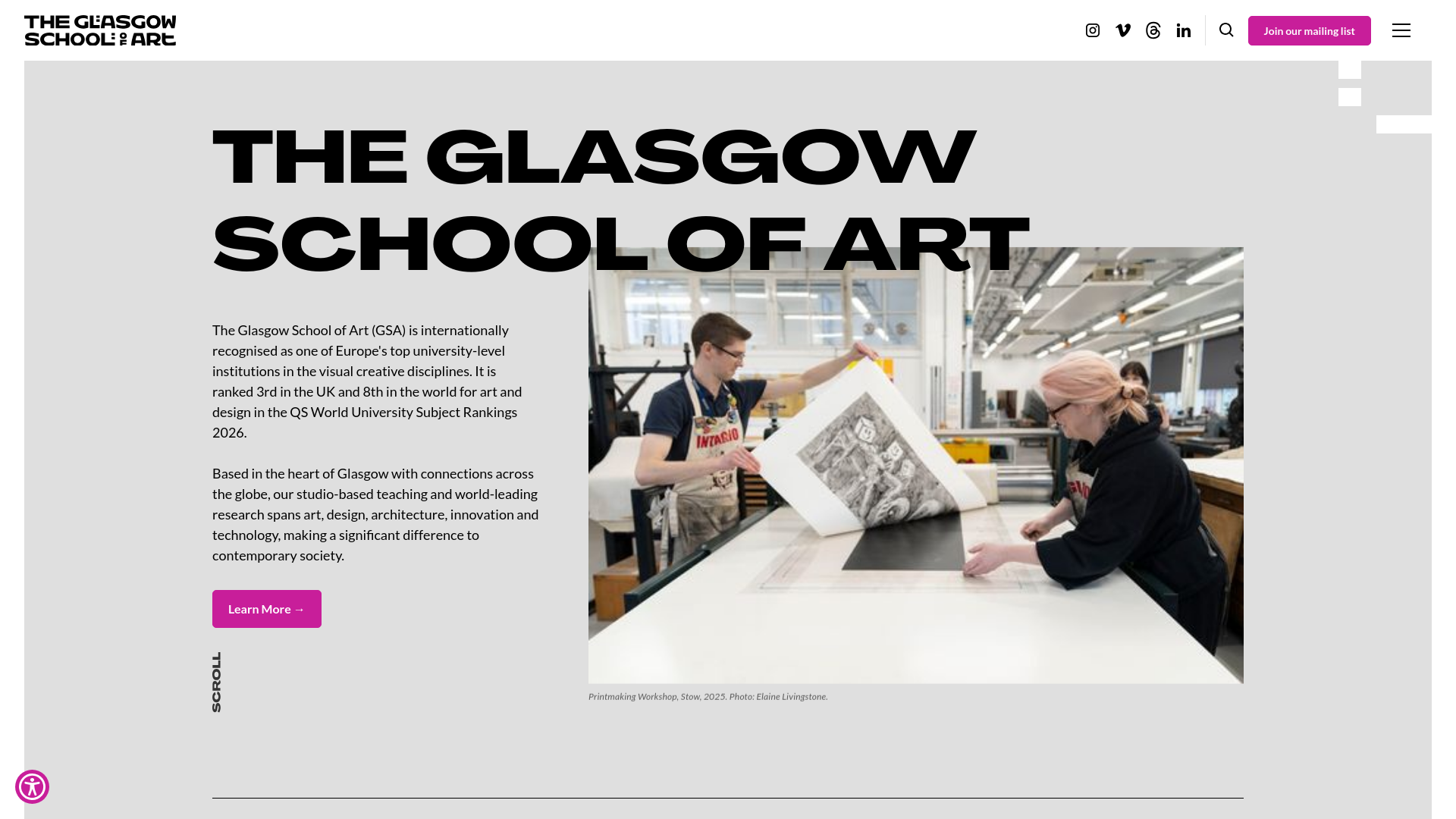 Website screenshot