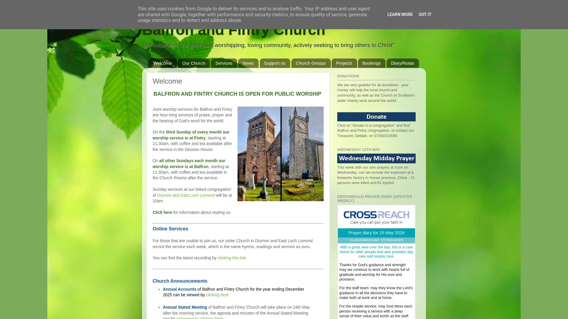 Website screenshot