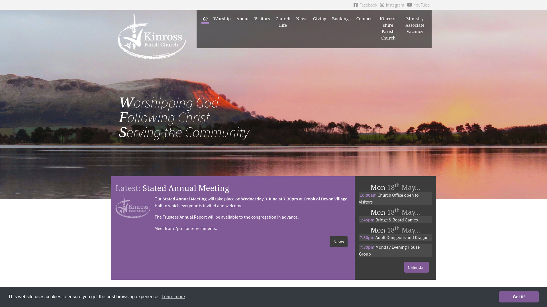 Website screenshot