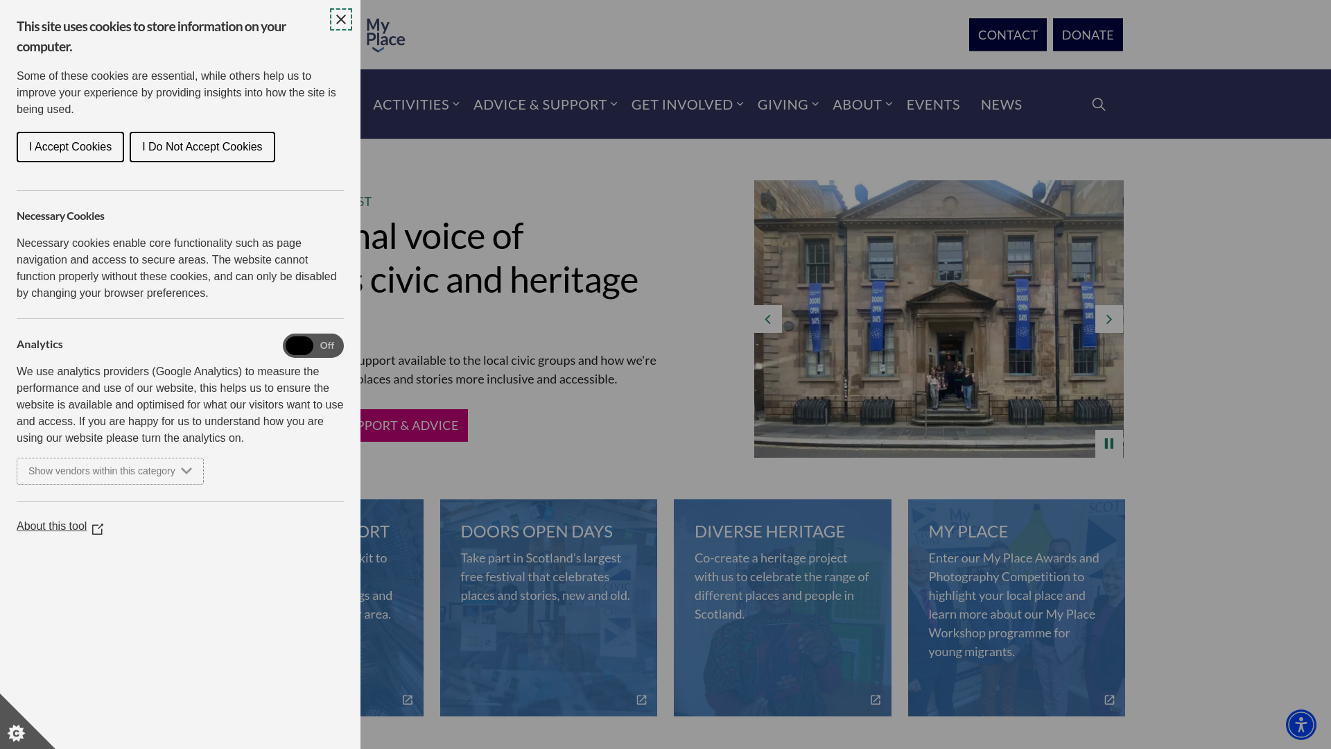 Website screenshot