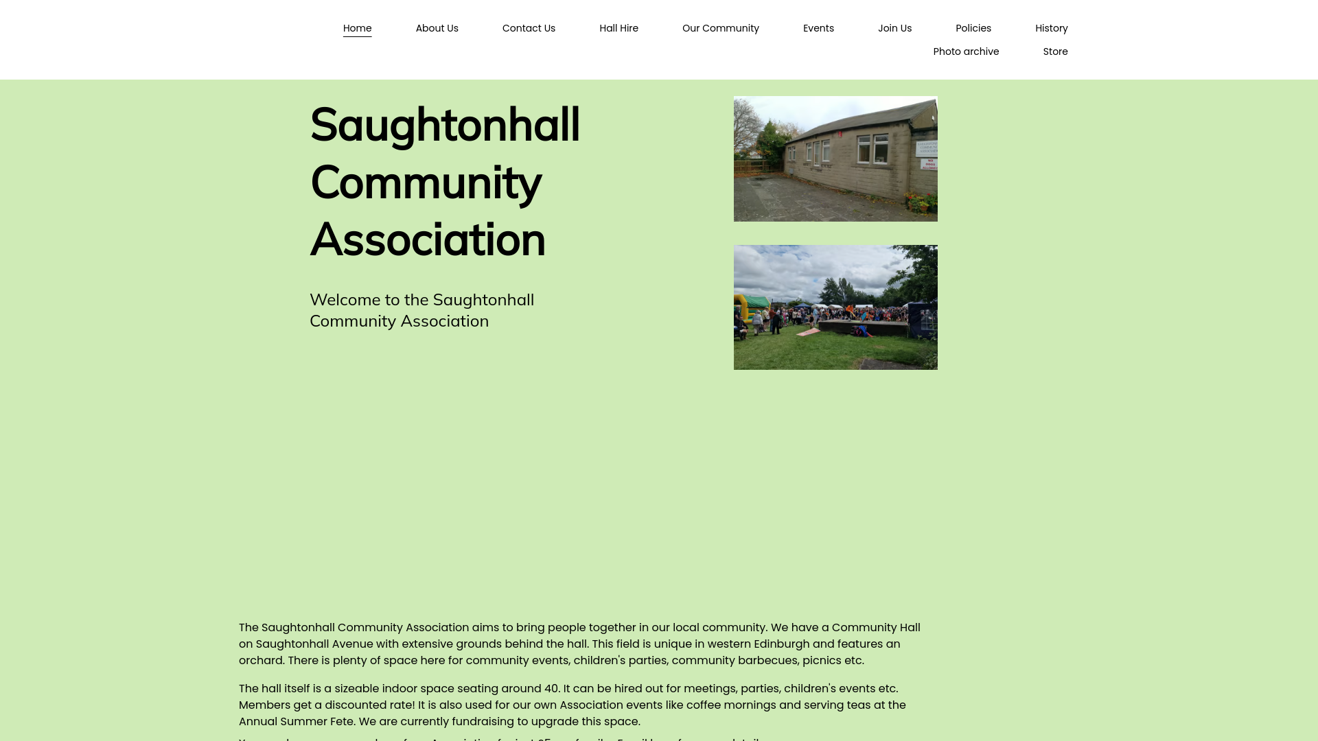 Website screenshot