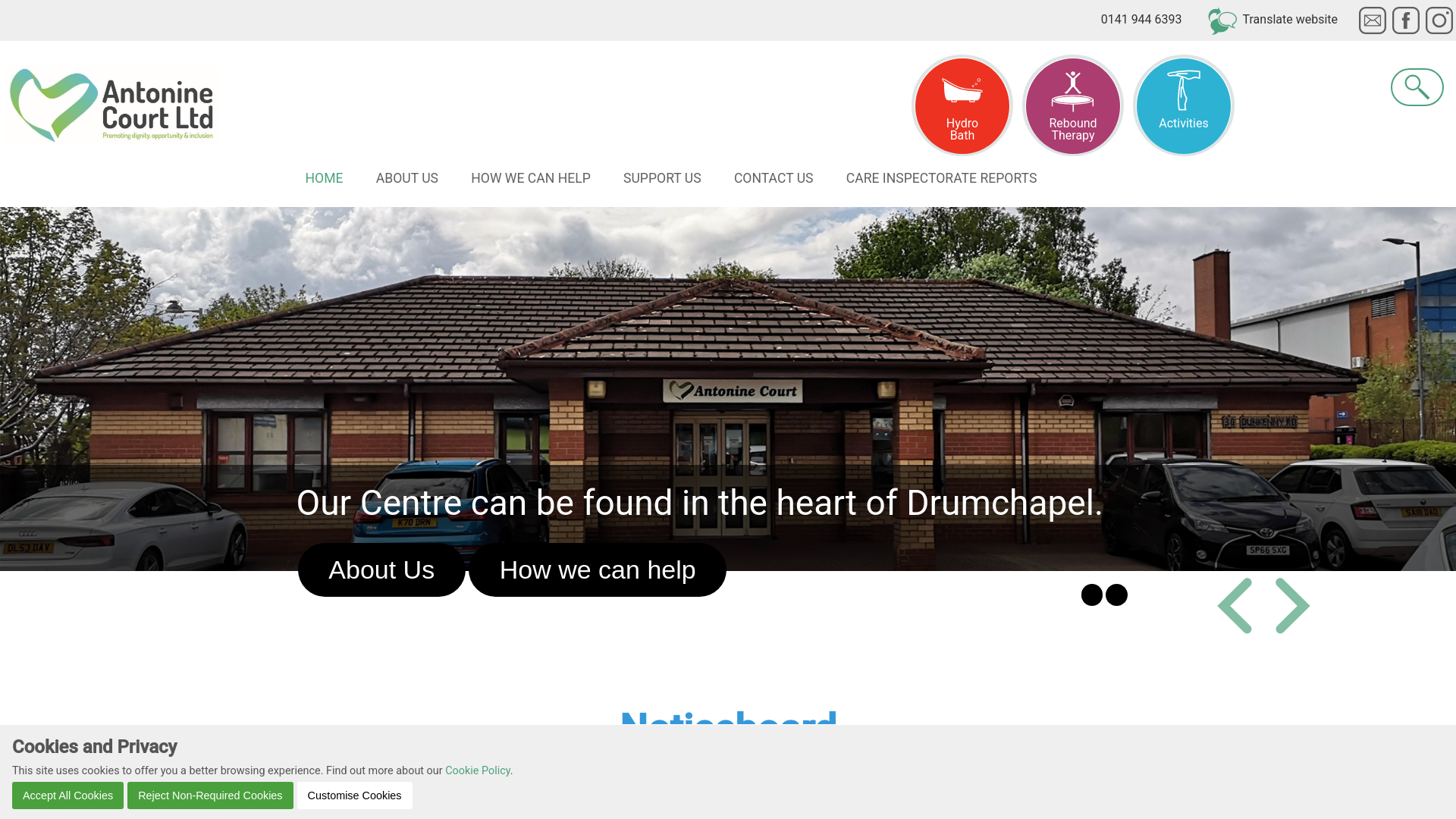 Website screenshot