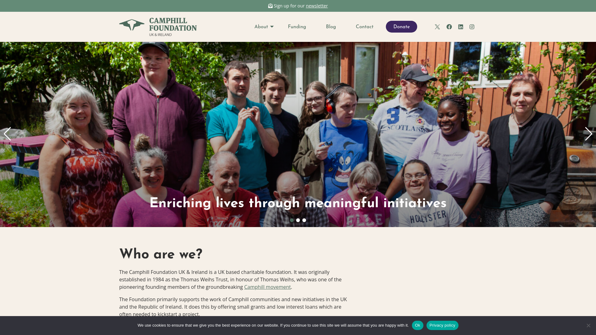 Website screenshot