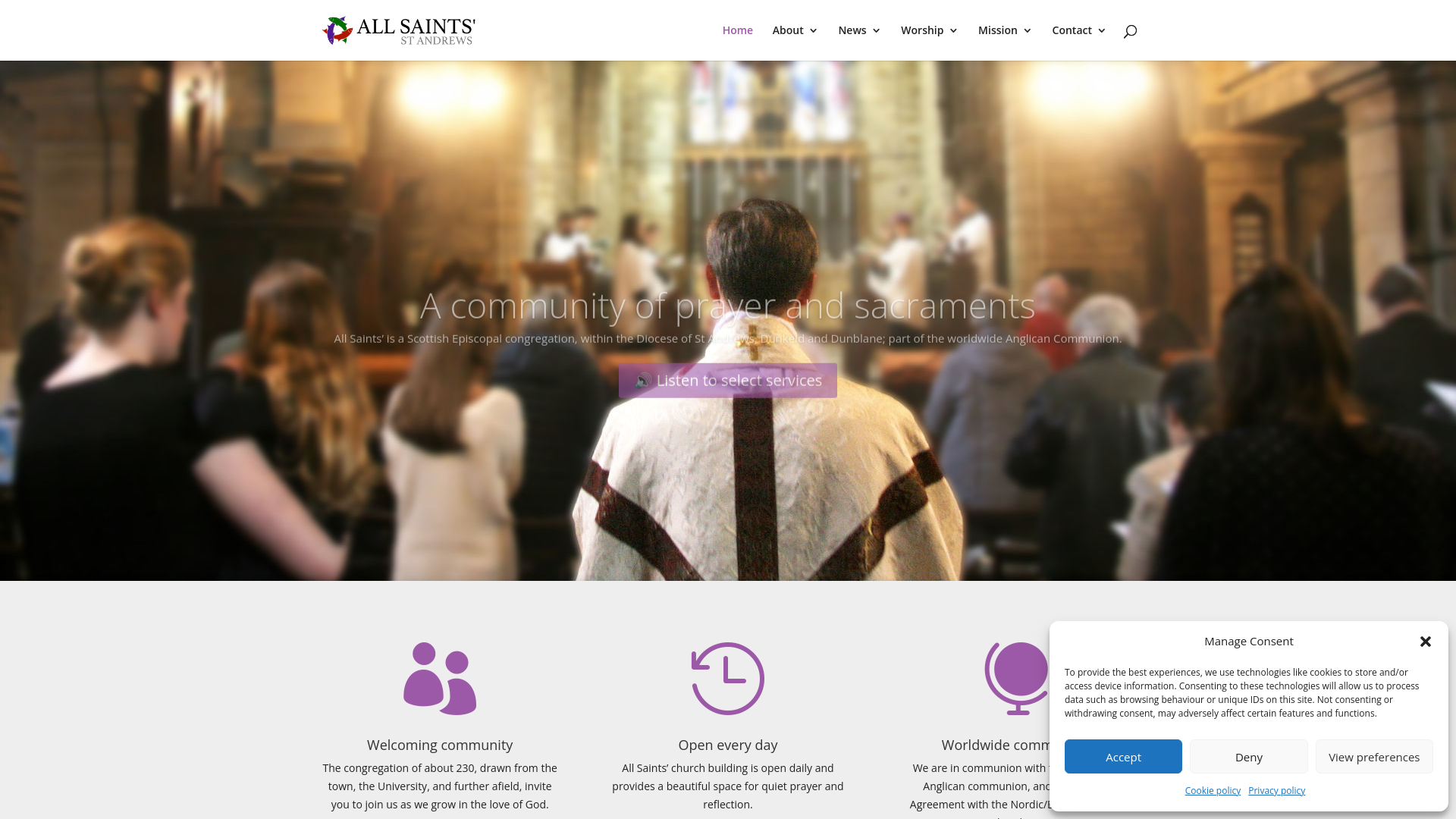 Website screenshot