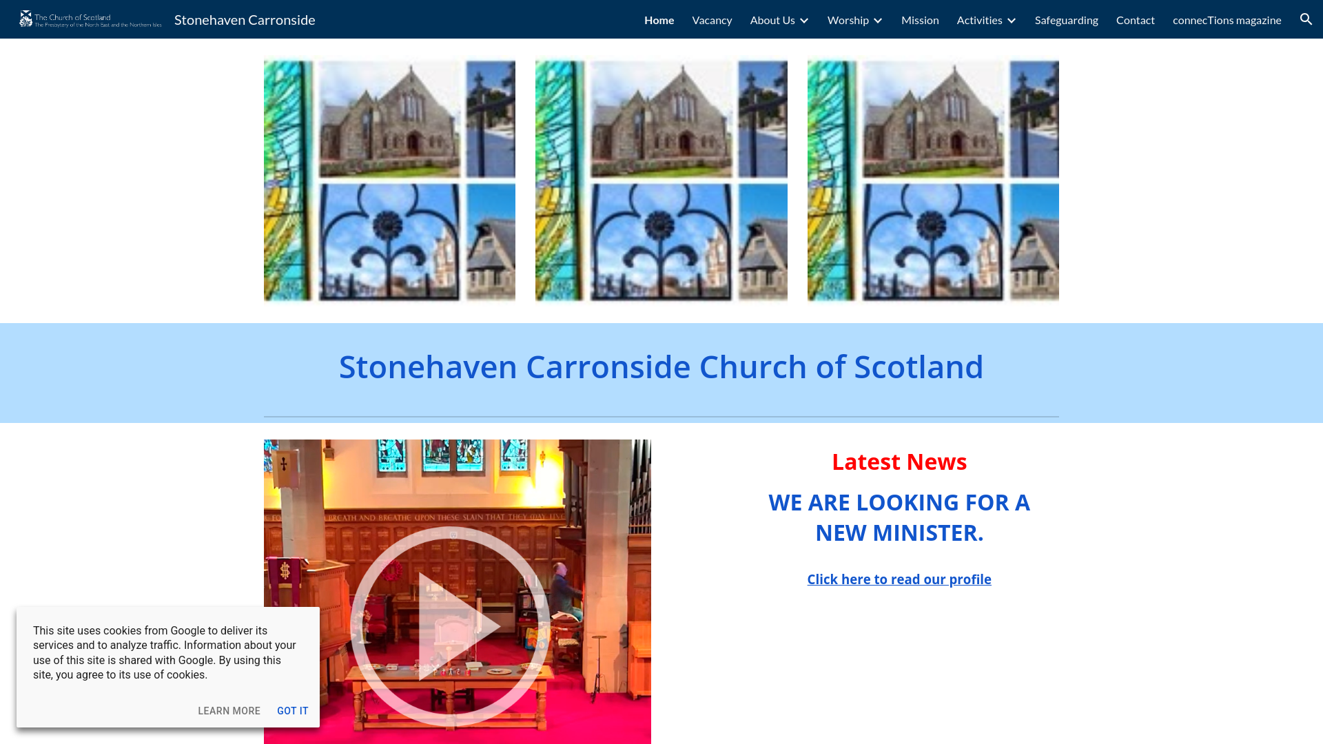 Website screenshot