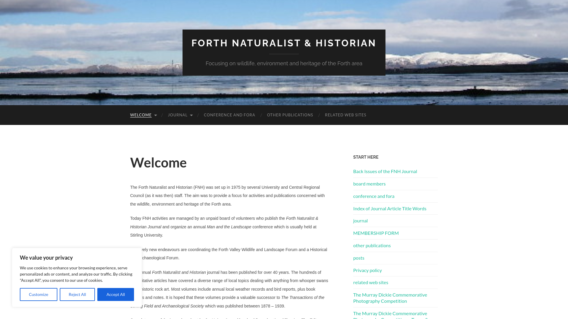 Website screenshot