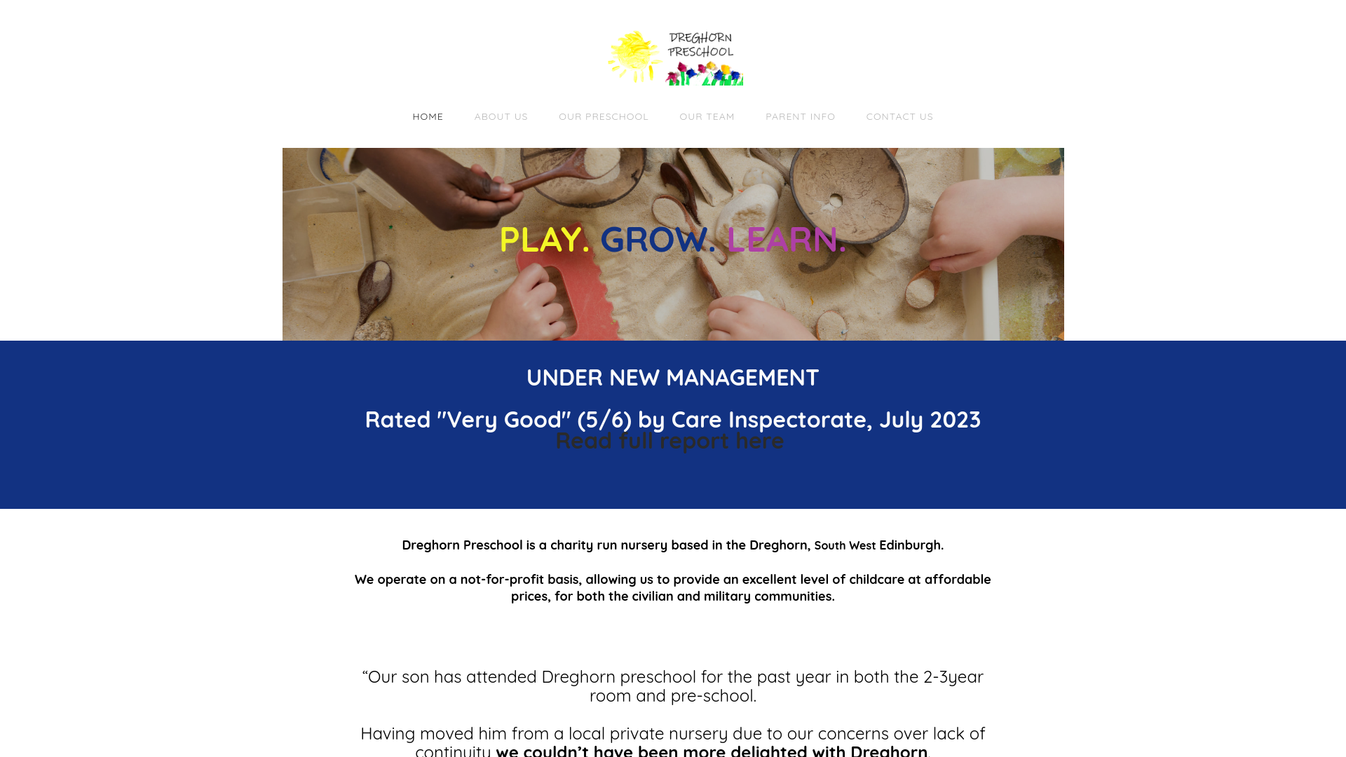 Website screenshot