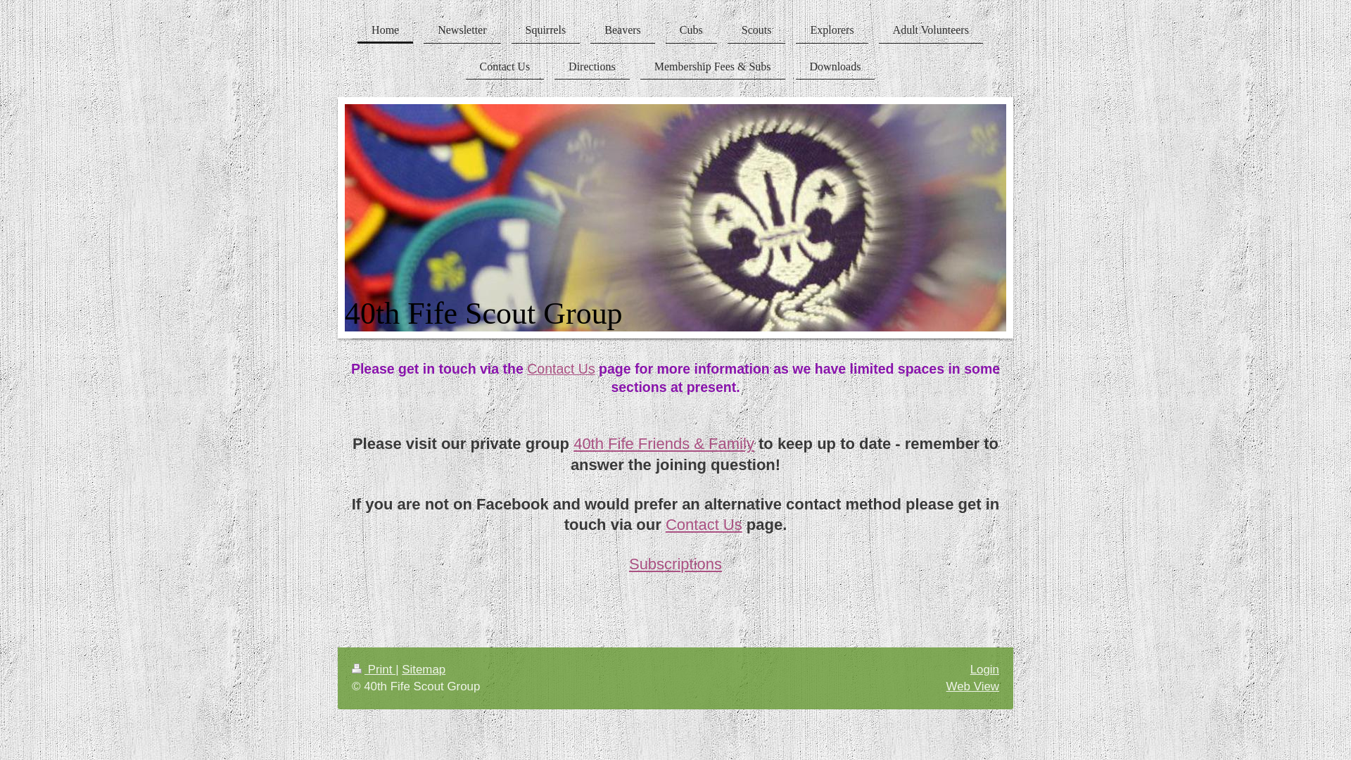 Website screenshot