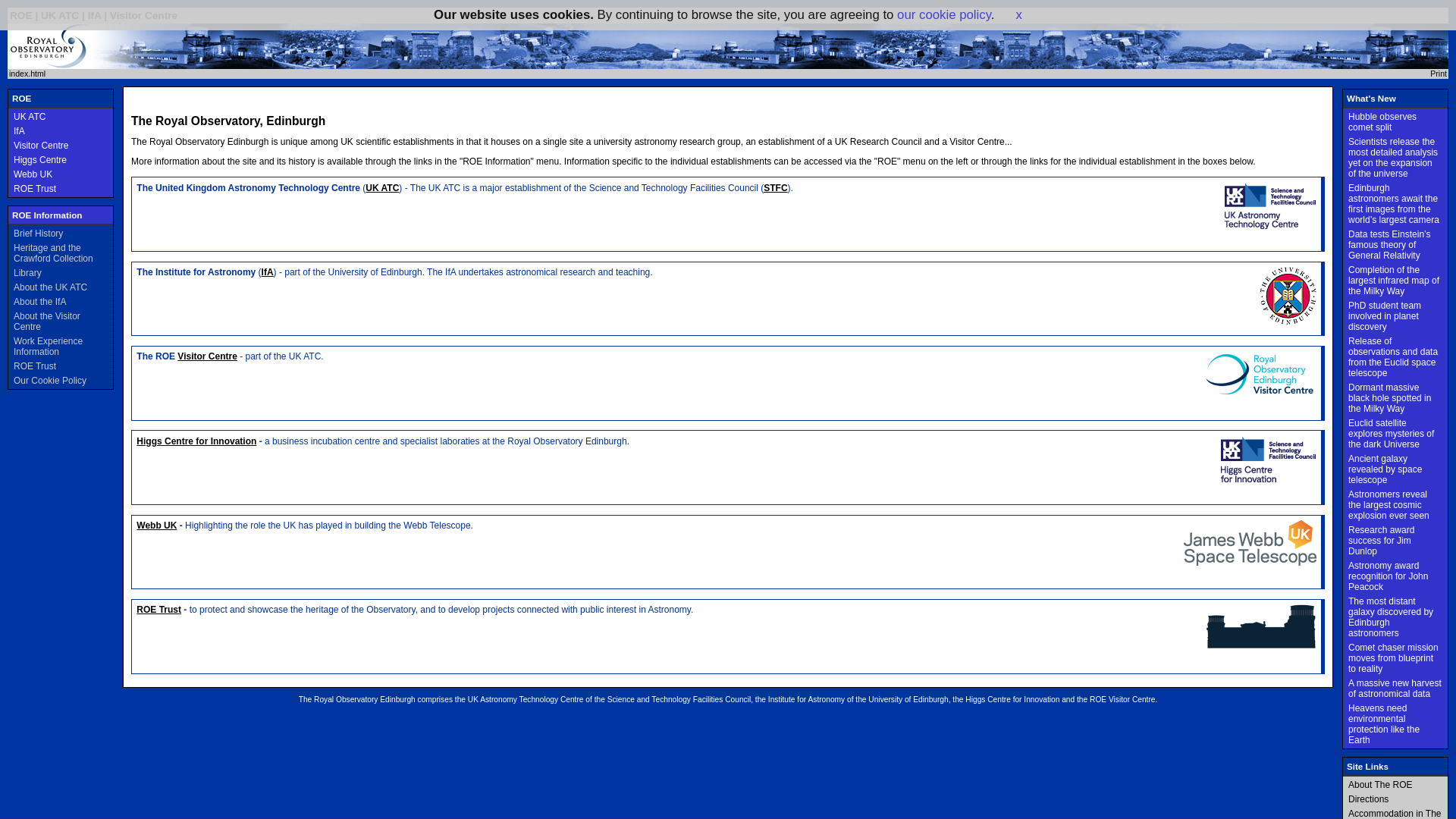 Website screenshot