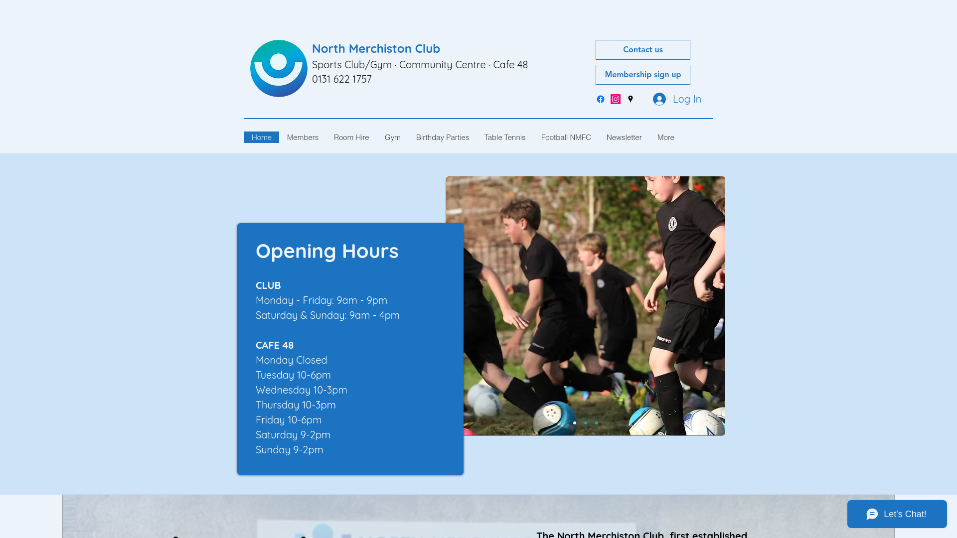 Website screenshot