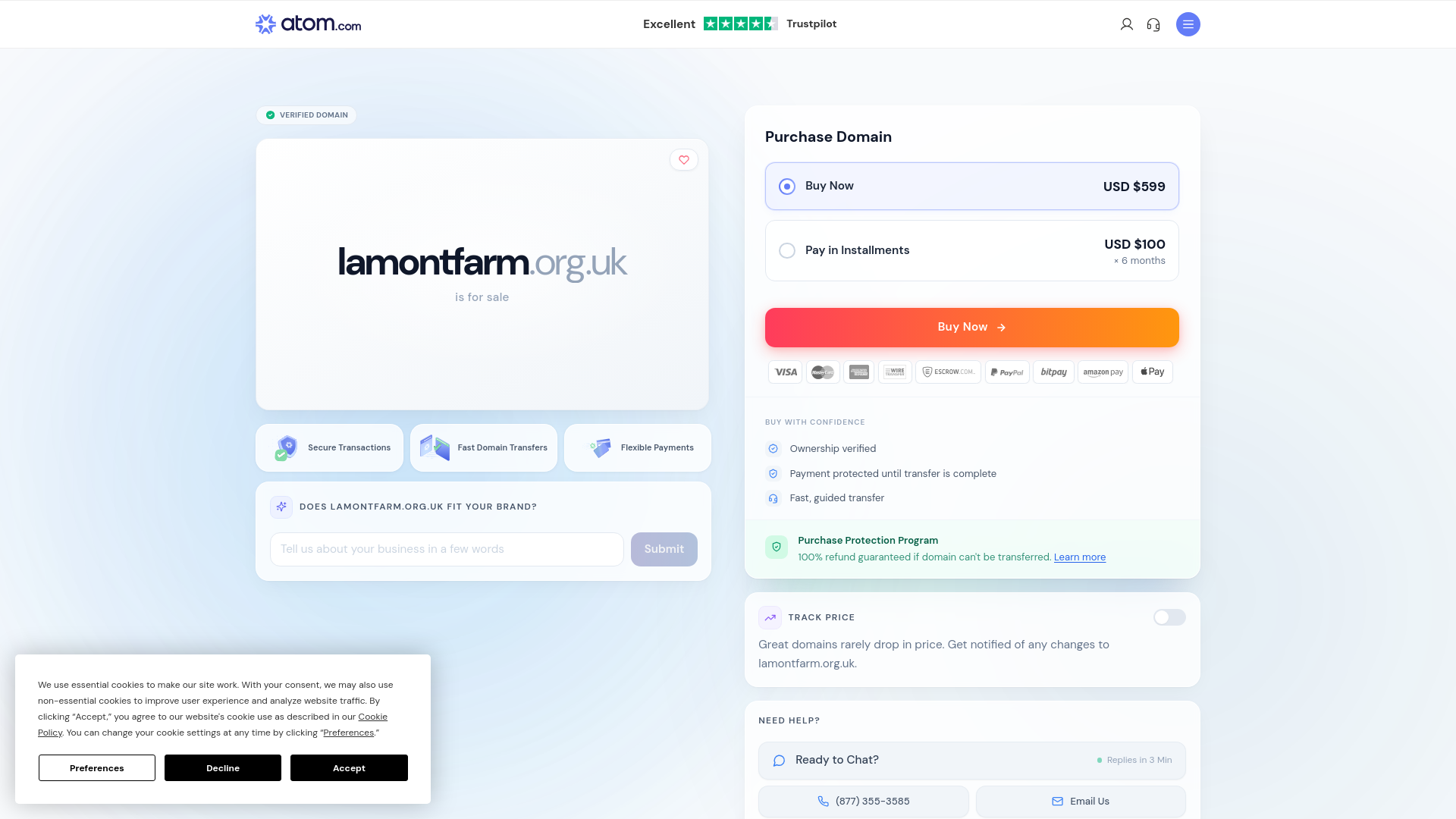 Website screenshot