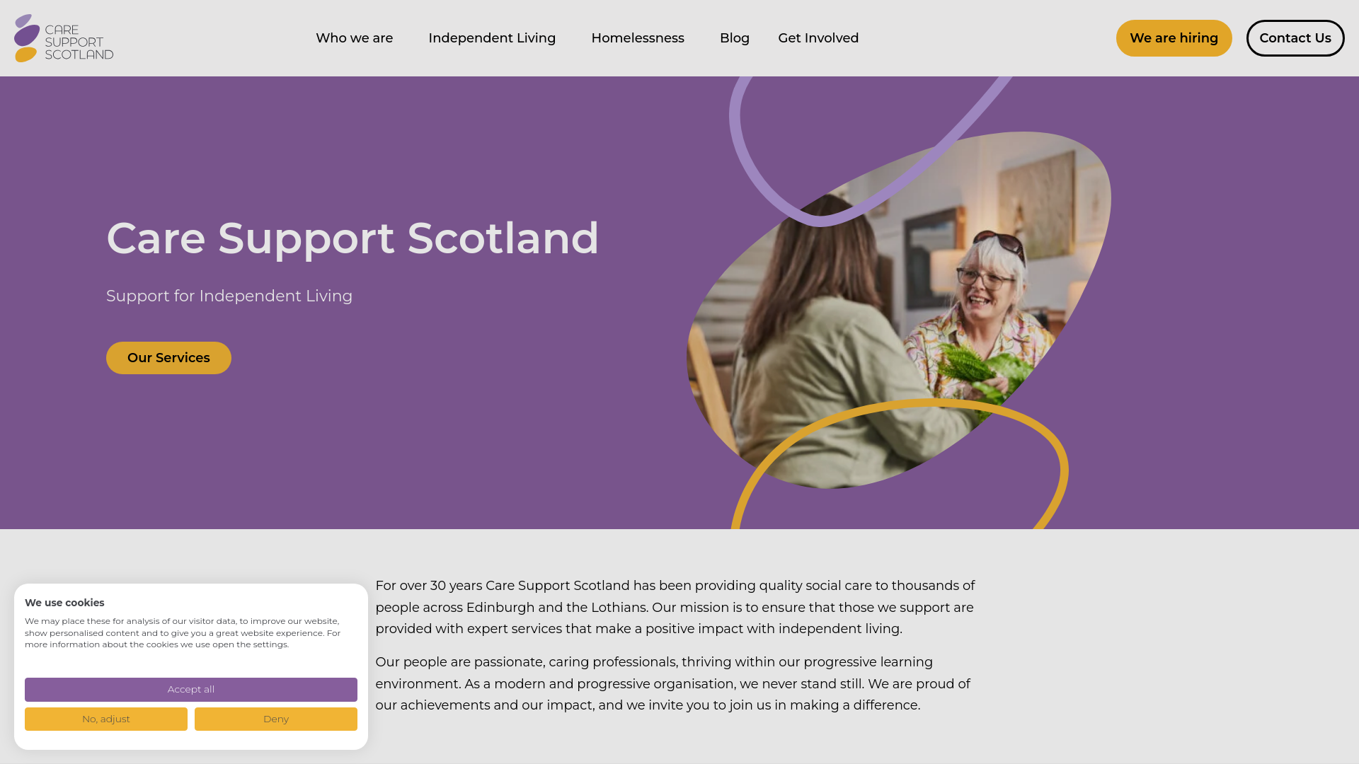 Website screenshot