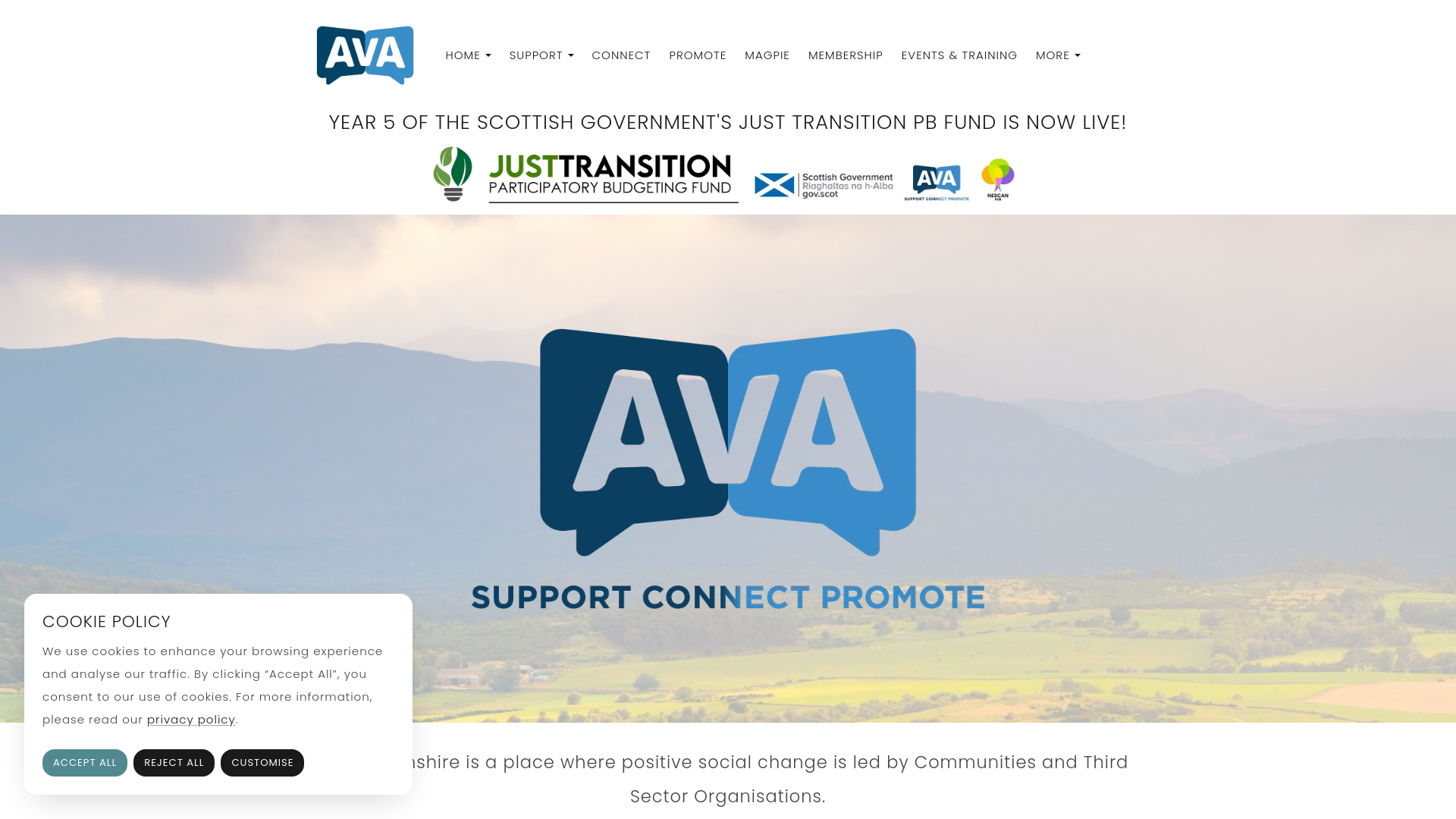 Website screenshot
