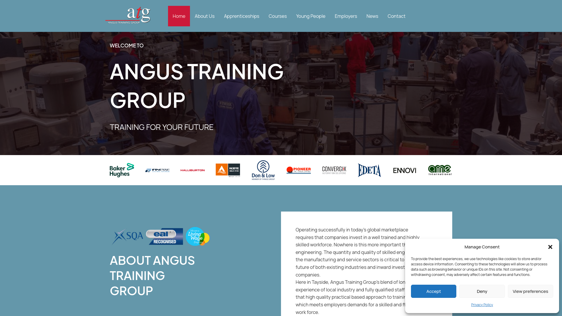 Website screenshot